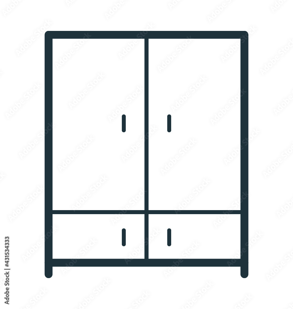 Cupboard Vector Icon