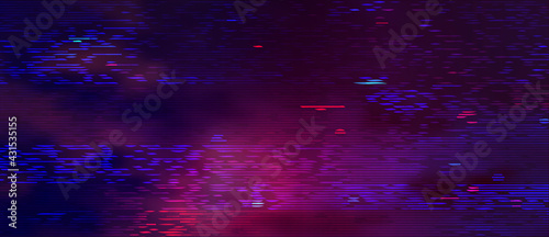 Abstract futuristic background. Digital technology backdrop with glitch