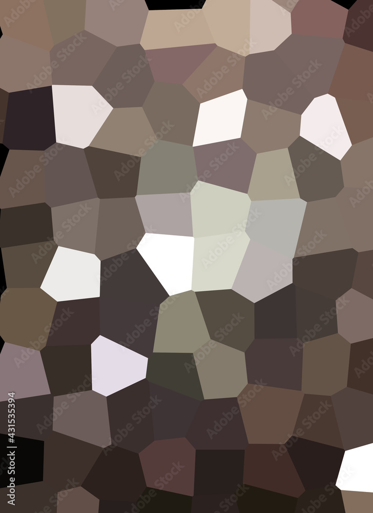 Obraz premium Patchwork, mosaïc, illustration, shades of brown, earth colors