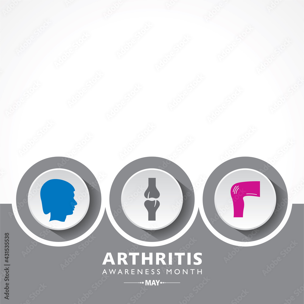 Vector Illustration of Arthritis Awareness Month observed each year in May. Vector Illustration of Arthritis Awareness Month observed each year in May.