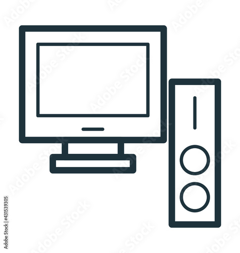 Computer Vector Icon