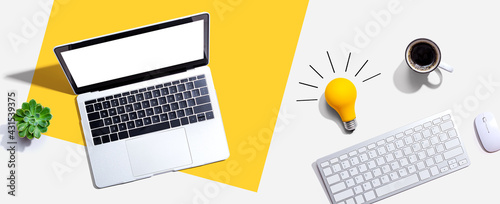 Computers with a light bulb
