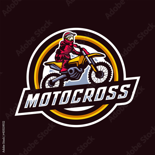 Motocross badge logo