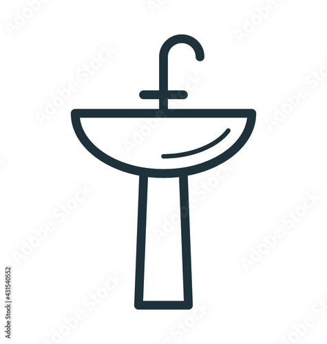 Wash Basin Vector Icon