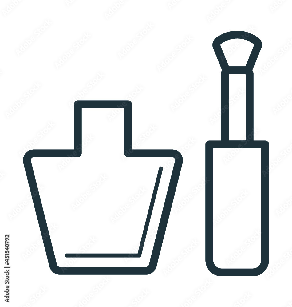 Obraz premium Nail Polish Vector Icon