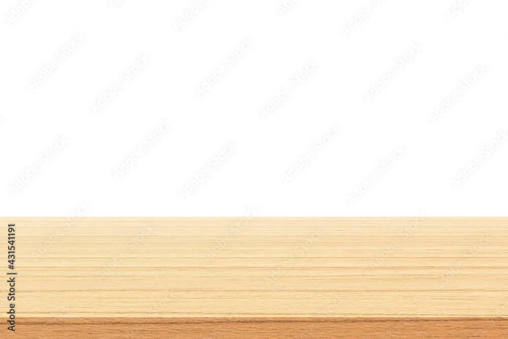 wood table isolate on white background. wood table isolate on white background.