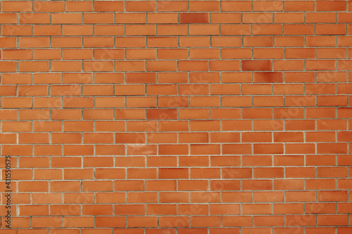 Orange grunge brick wall, abstract background texture