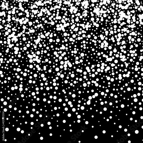 abstract white dust explosion on a black background.