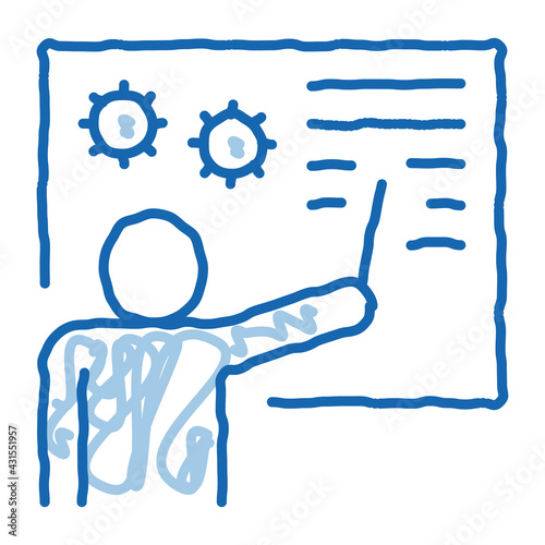 Technical Lesson doodle icon hand drawn illustration