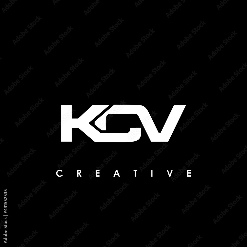 KCV Letter Initial Logo Design Template Vector Illustration KCV Letter Initial Logo Design Template Vector Illustration
