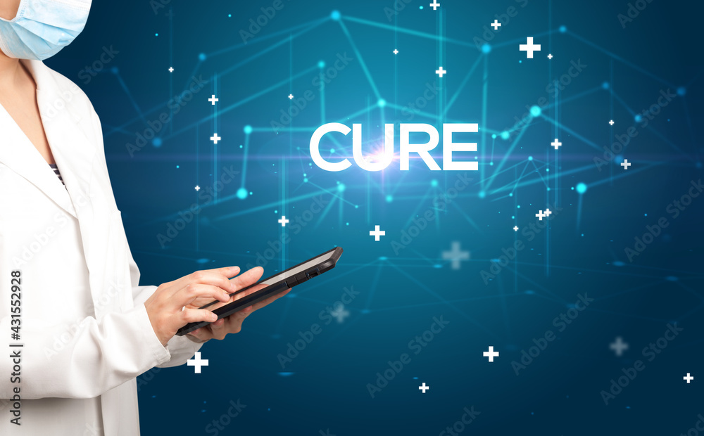 Doctor fills out medical record Doctor fills out medical record
