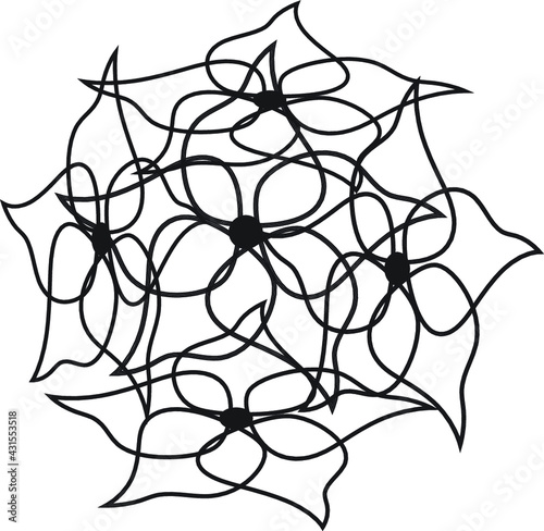 FLOWERS COLORING PAGE