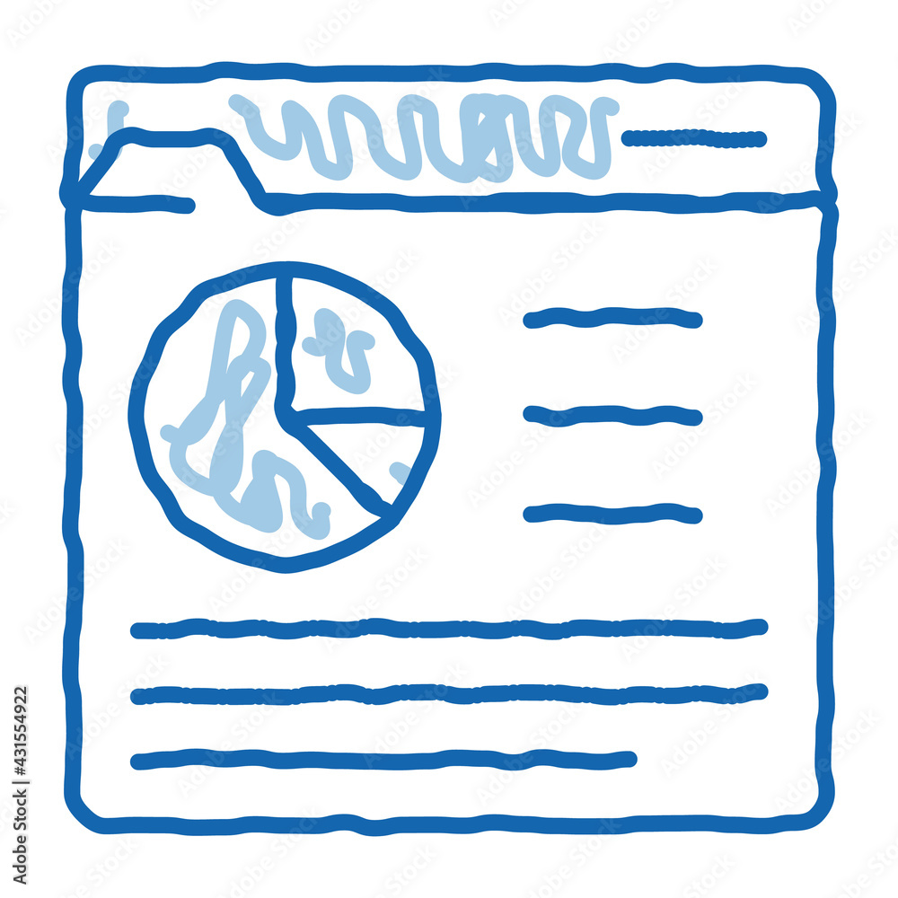 Online Statistician Analysis doodle icon hand drawn illustration Online Statistician Analysis doodle icon hand drawn illustration