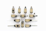 various and different type of limit switch contactor for automatic feed and cnc automation machine in industrial