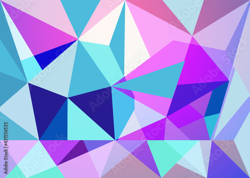 Abstract geometric crystal background design