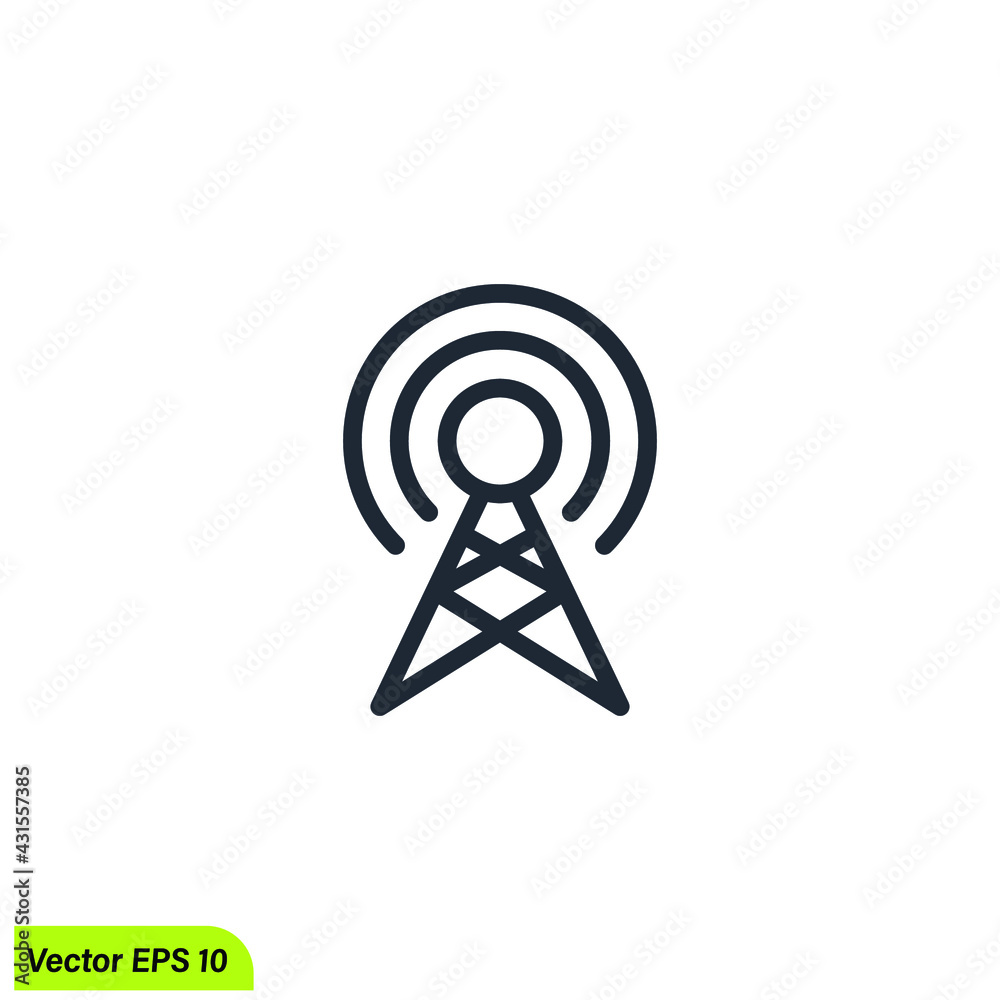broadcasting icon vector illustration simple design element broadcasting icon vector illustration simple design element