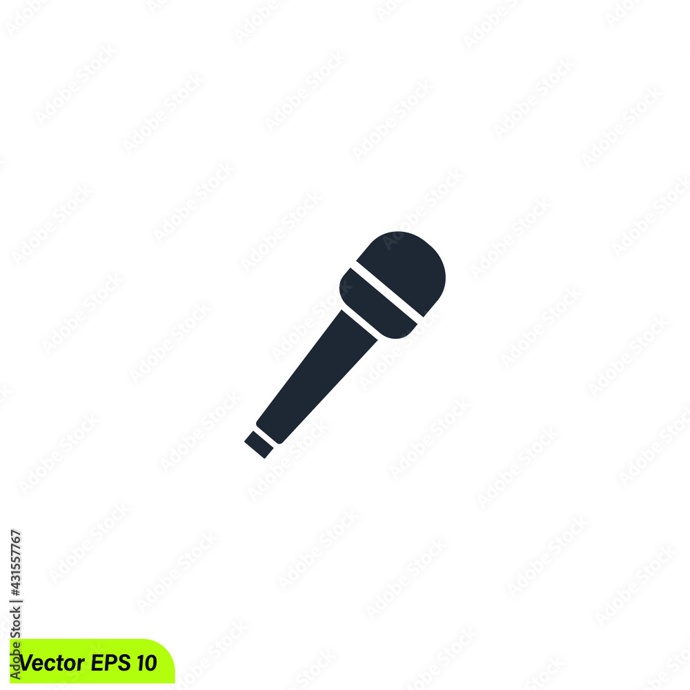 microphone news icon broadcasting symbol logo template simple design element microphone news icon broadcasting symbol logo template simple design element
