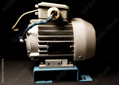 Old Induction motor. Asynchronous motor
