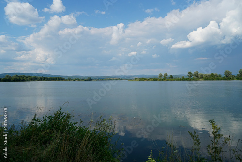 Fototapeta Naklejka Na Ścianę i Meble -  Bank of a river in Bavaria Photographed in detail