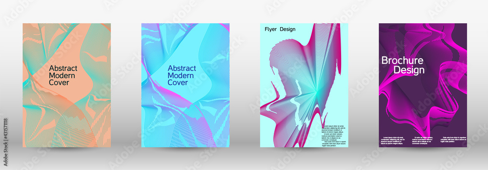 Artistic covers design. A set of modern abstract covers. Artistic covers design. A set of modern abstract covers.