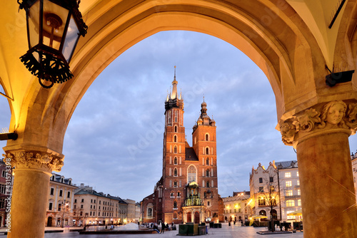 Old Town square in Krakow, Poland	