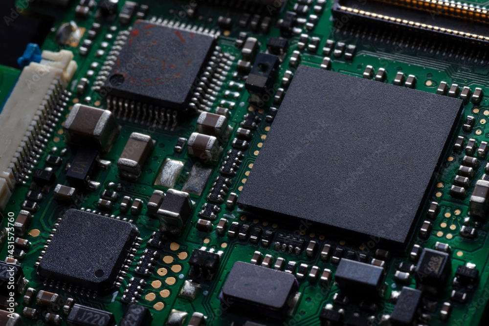 micro chips on integrated circuit board micro chips on integrated circuit board