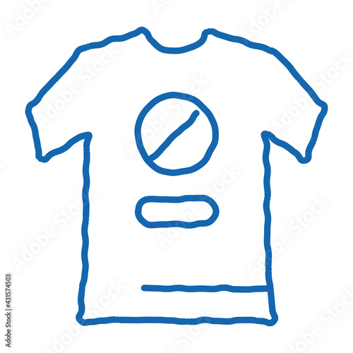 t-shirt protest doodle icon hand drawn illustration