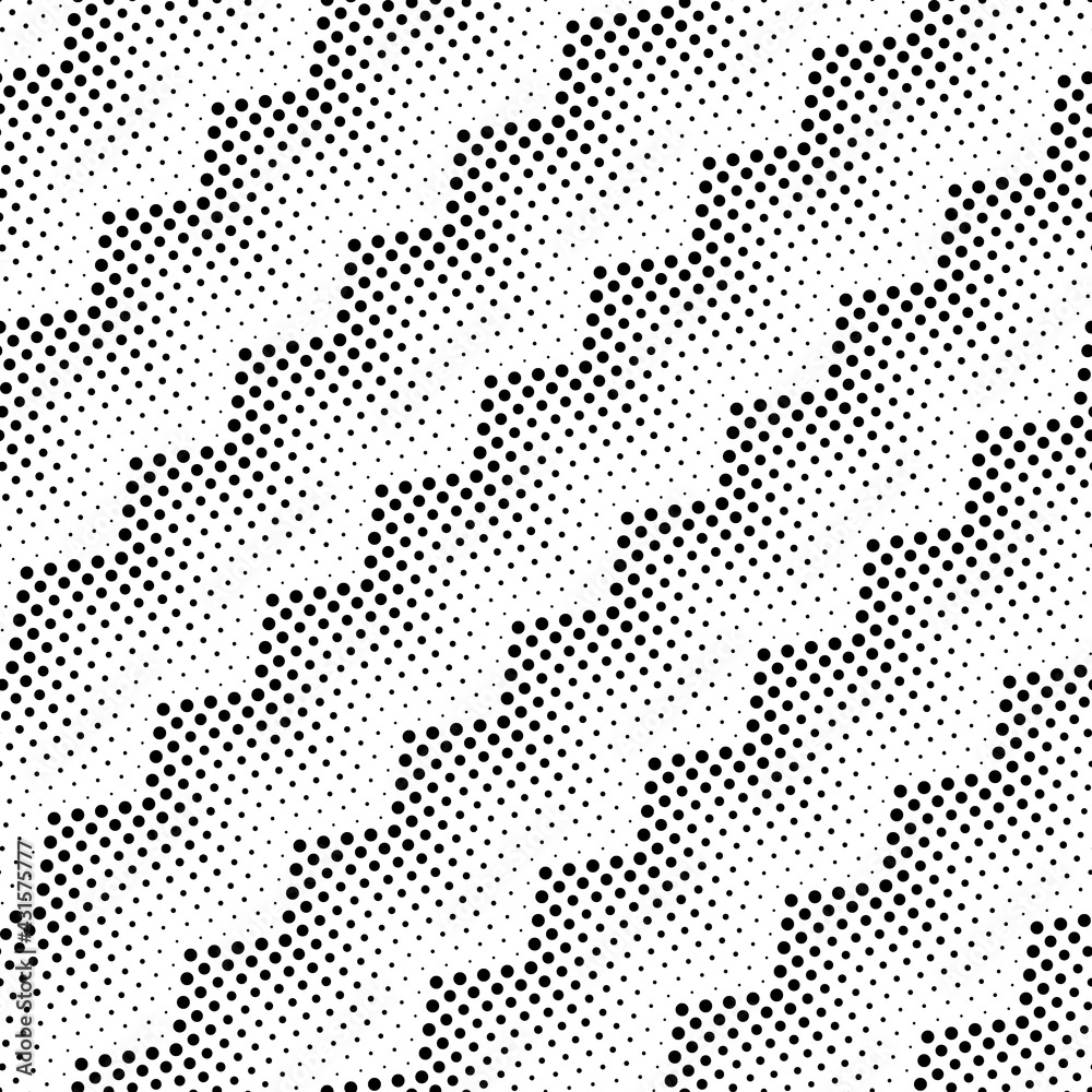 Seamless pattern with zigzags from the dots.