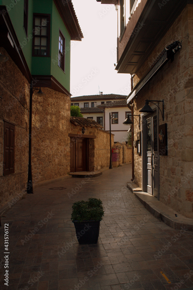 Fototapeta premium narrow street in the town