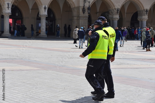 Obraz na płótnie Police, uniformed services, prevention, security
w salonie