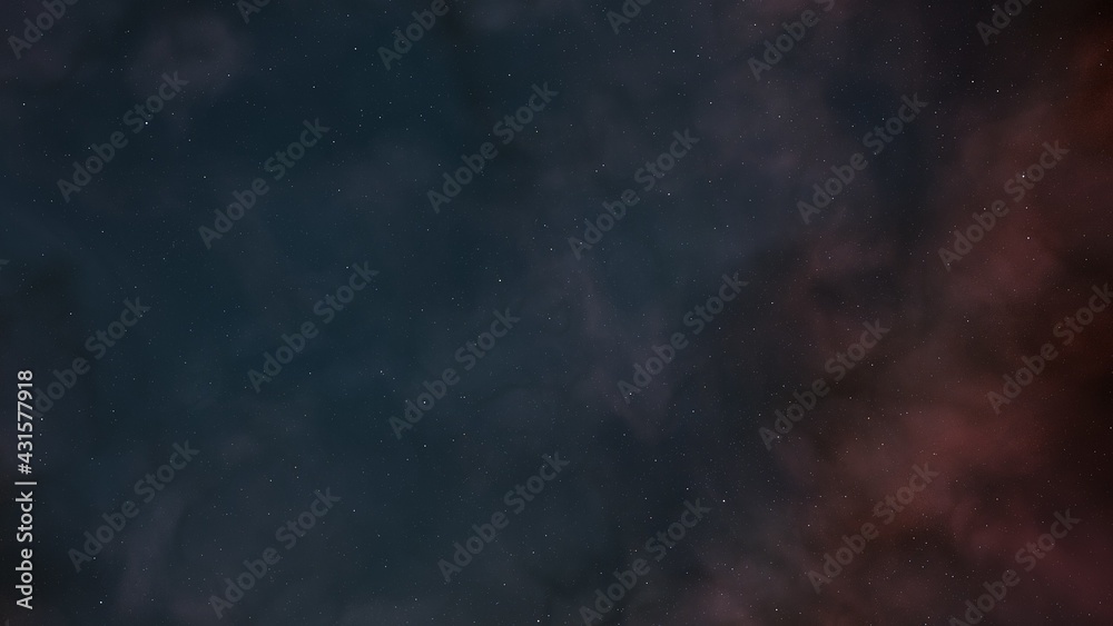 nebula gas cloud in deep outer space, colorful space background with stars