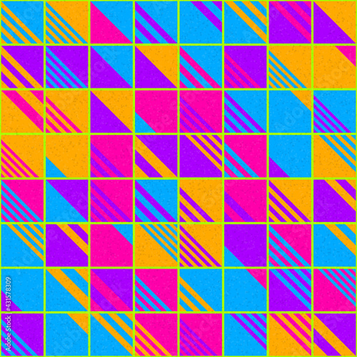 Abstract Geometric Pattern generative computational art illustration