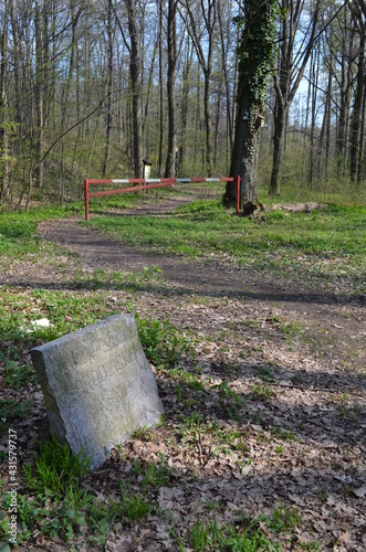 Grodzisko, Dolina Tatarska koło Niemczy wczesną wiosną, wjazd photo