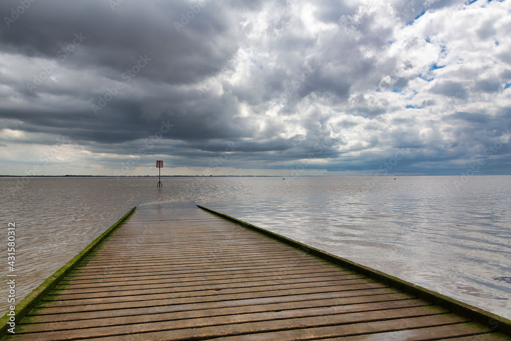 Jetty looking out to the Irish Sea from Lytham St Annes