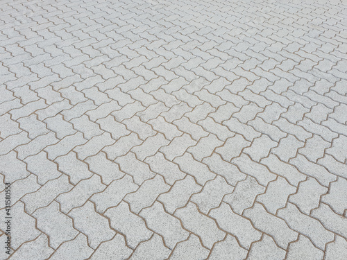 Interlocking concrete paver tiles