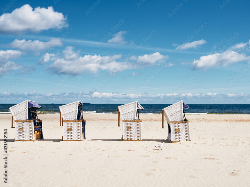 beach baskets for sunbathing on the sand by the sea, beach baskets for sunbathing on the sand by the sea,