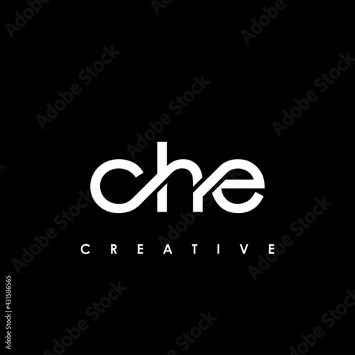 CHE Letter Initial Logo Design Template Vector Illustration