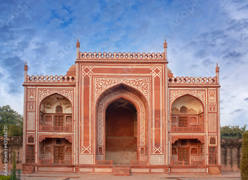 Entrance gate of the tomb of Itimad-Ud-Daulah. It is a Mughal mausoleum in Agra, Uttar Pradesh, India photo