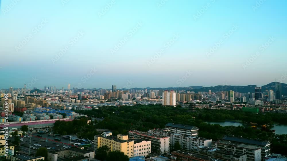 Day to night time-lapse photography of a bustling city in China