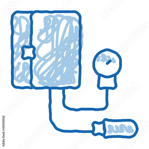 device for measuring pressure tonometer icon vector illustration