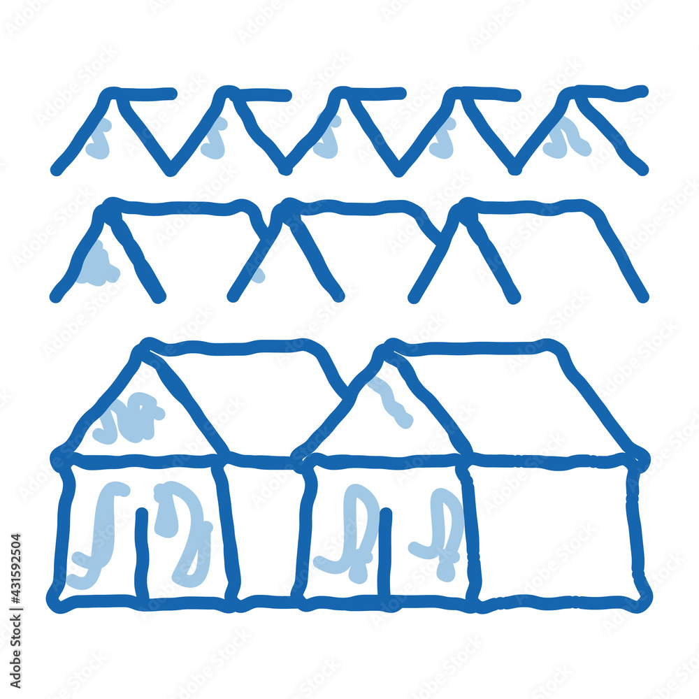 pilgrimage houses doodle icon hand drawn illustration pilgrimage houses doodle icon hand drawn illustration