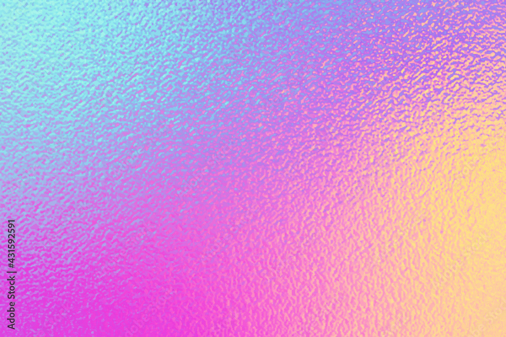 Bright gradient with foil effect. Rainbow background. Neon colors