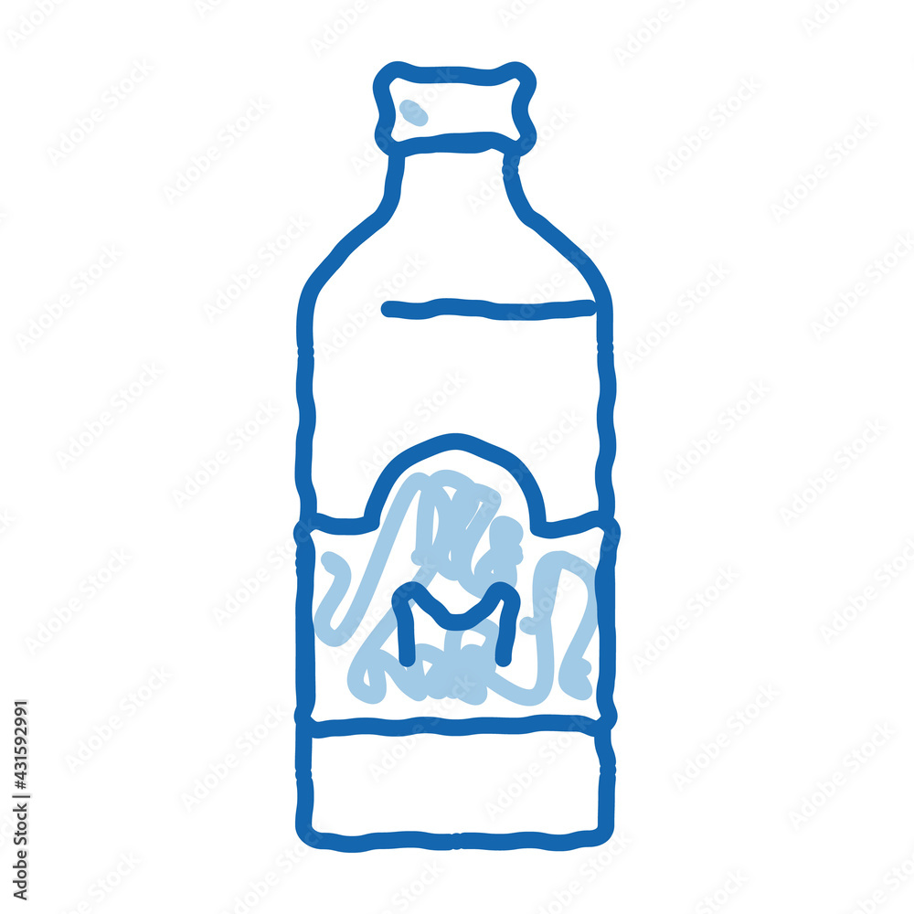 bottle of store milk doodle icon hand drawn illustration bottle of store milk doodle icon hand drawn illustration