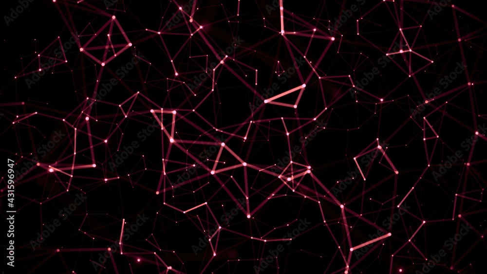 Obraz premium Abstract Plexus Technology Science And Engineering