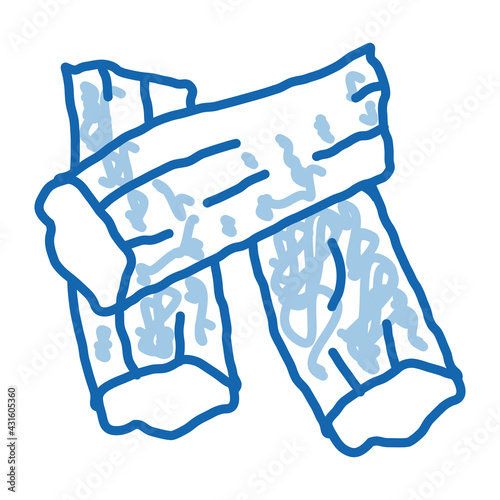 soy tofu skins doodle icon hand drawn illustration