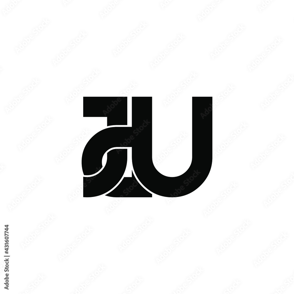 jdu letter original monogram logo design jdu letter original monogram logo design
