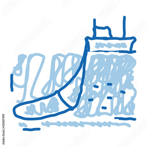 fishing industry doodle icon hand drawn illustration