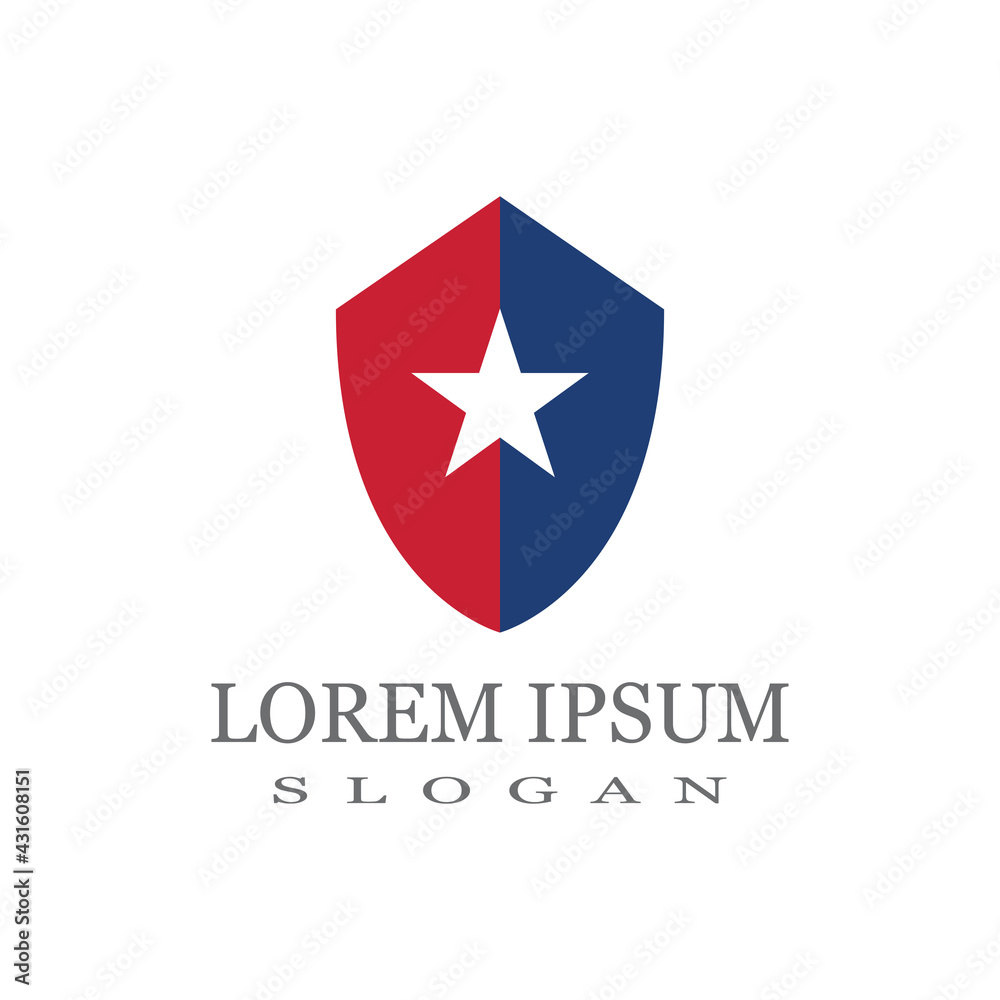 Shield Logo Template vector symbol design Shield Logo Template vector symbol design