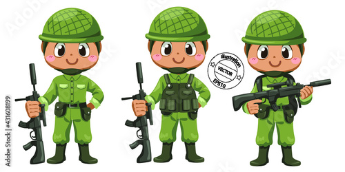 soldier with gun