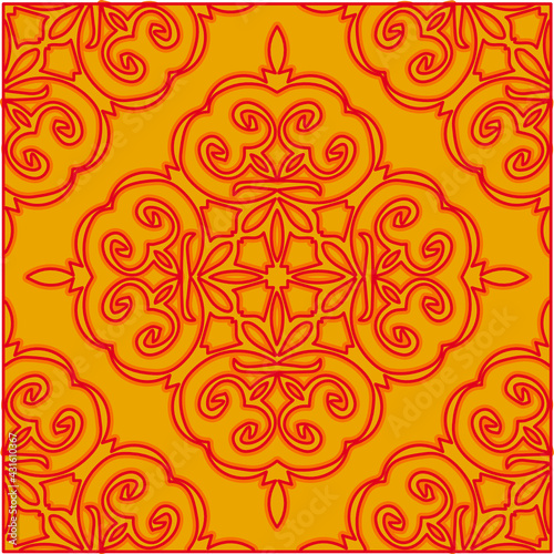 Geometric vector pattern with triangular elements. Seamless pattern with simple colors .Vector hand drawn doodle pattern.